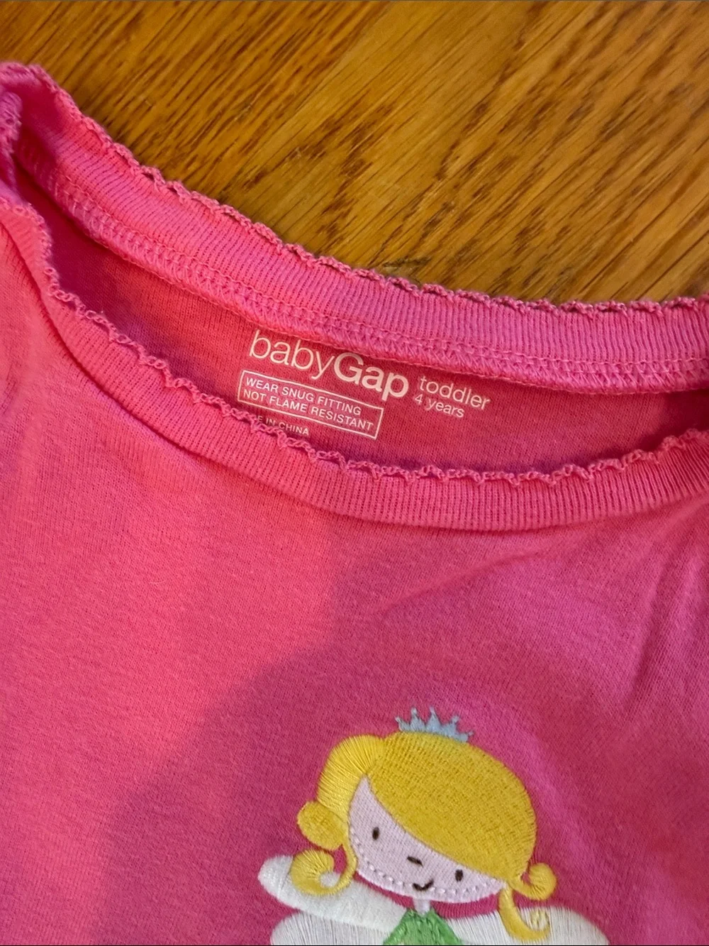 GAP Pink Long-Sleeve Fairy Top with Pink Polka Dot Pajama Pants